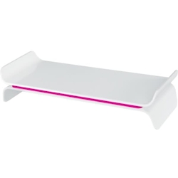 LEITZ Monitorständer Ergo Wow höhenverstellbar weiß/pink Packung mit 4 Stück Image