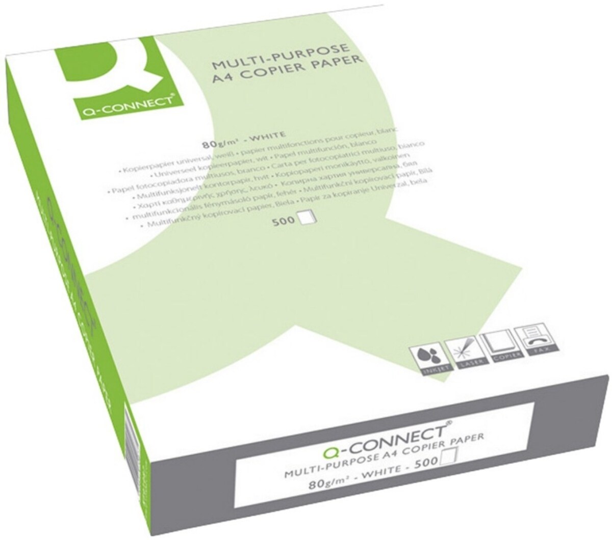 Kopierpapier A4 80g/qm weiß VE=5x500 Blatt Image