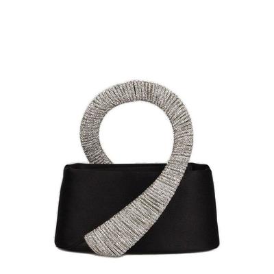 Endless Satin Baguette - Black - HIBOURAMA Clutches