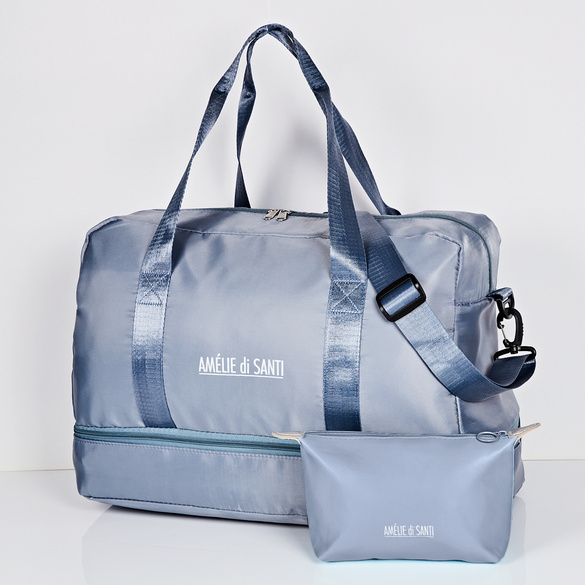 Reisetasche inkl. Kosmetiktasche hellblau Amélie di Santi Image