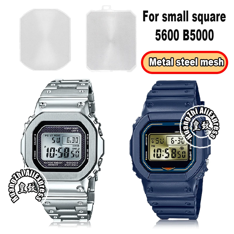 Metall Stahlgeflecht für Casioak Casio DW5600 GW-M5610 DW-6900 GMW-B5000 GX-56 GWF-1000 Zifferblatt Stahlplatte modifiziertes Zubehör Image