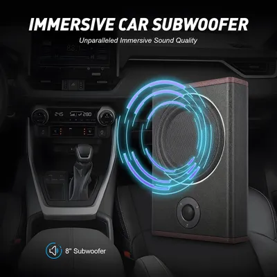 Auto-Subwoofer, digitaler, intelligenter, verzerrungsfreier Sound, 600 W, tiefer und resonanter Image