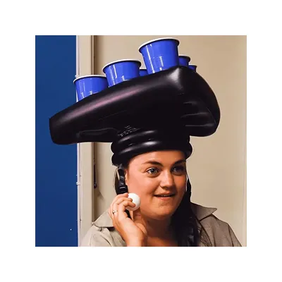 1pc Inflatable Beer Ring Toss Game - Fun Party Game, Perfect For Bar Drinking Games & Birthday Celebrations (Hat Only)