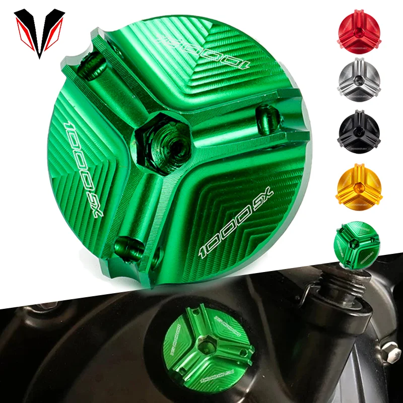 Für Kawasaki Ninja 1000sx Z1000 Ninja 650 400 1000 500 SX Z900 RS SE Z800 Z650 Z500 Motorrad Öleinfülldeckel Motor Stecker Abdeckung Image