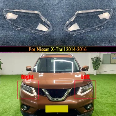 Headlight Lens Lamp Caps For Nissan X-Trail 2014 2015 2016 Headlamp Cover Replacement Front Car Light Auto Shell Lampshade