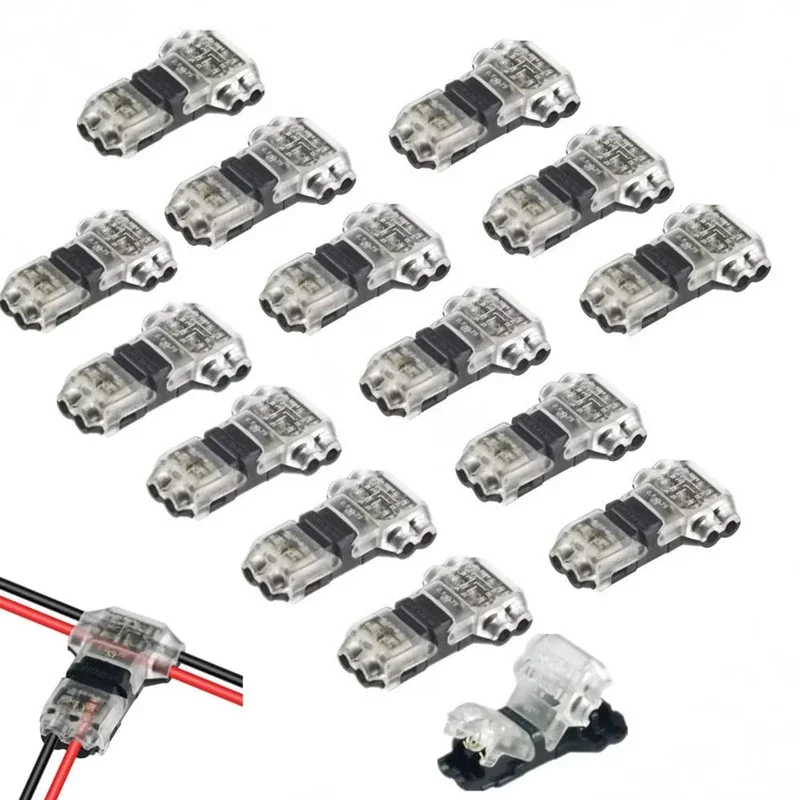 Way Low Voltage Universal Compact Wire T Tap Connectors Werkzeuglose Wire Connectors Quick Splice Wire Wiring Connector Image