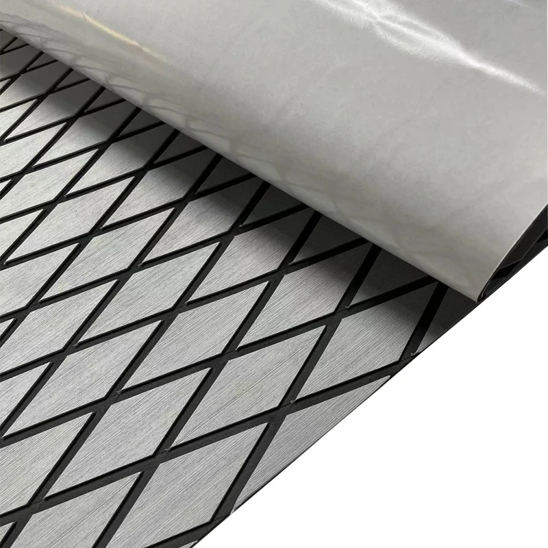 1900*350x6mm Eva Schaum Luxus Decking Sheet Anti-Rutsch-Bootsdeck selbst klebende Yacht Bodenbelag Anti-Ermüdung matte Diamant formen