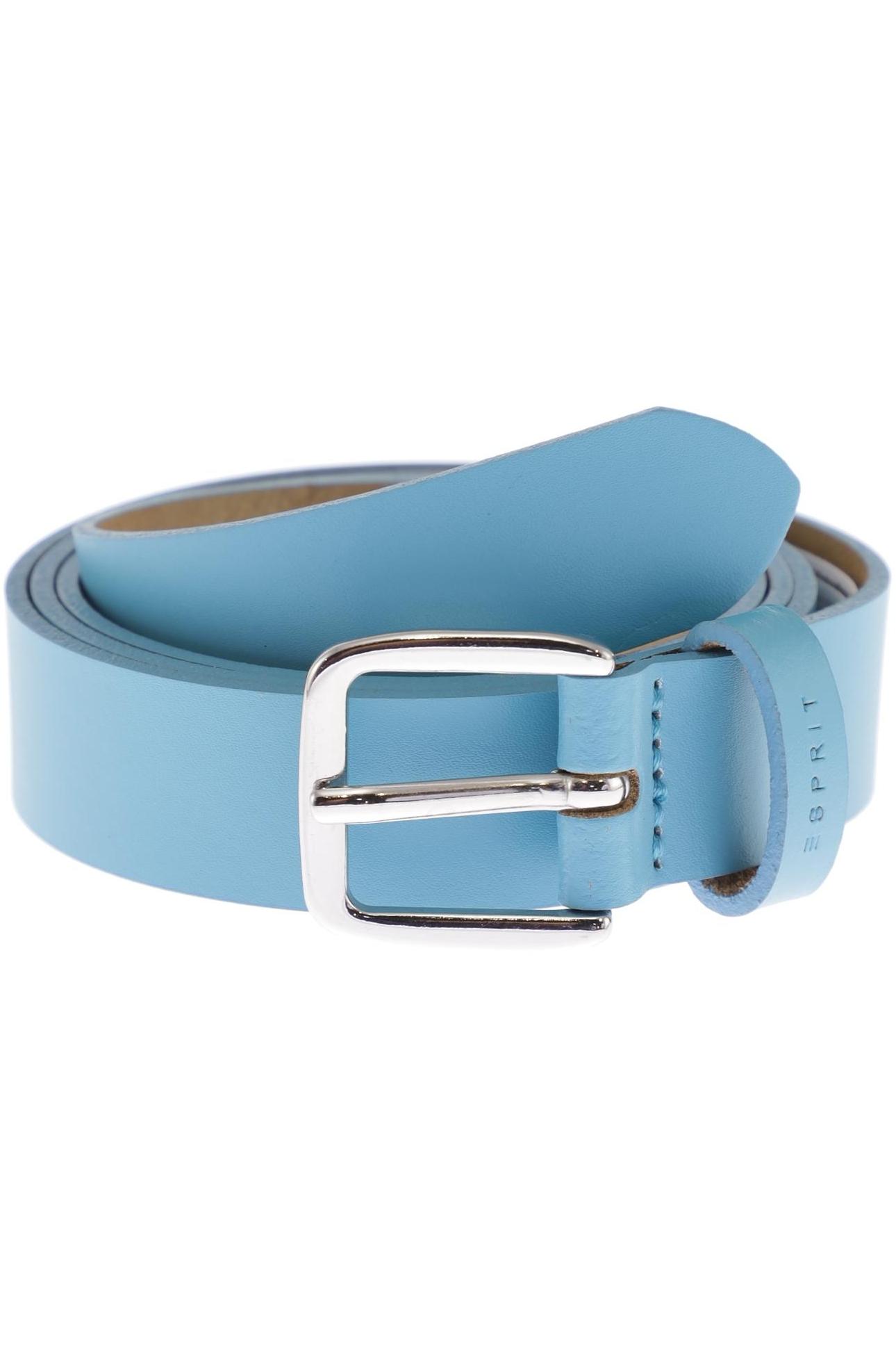 Esprit Damen Gürtel, Gr. 90, blau, Leder Image