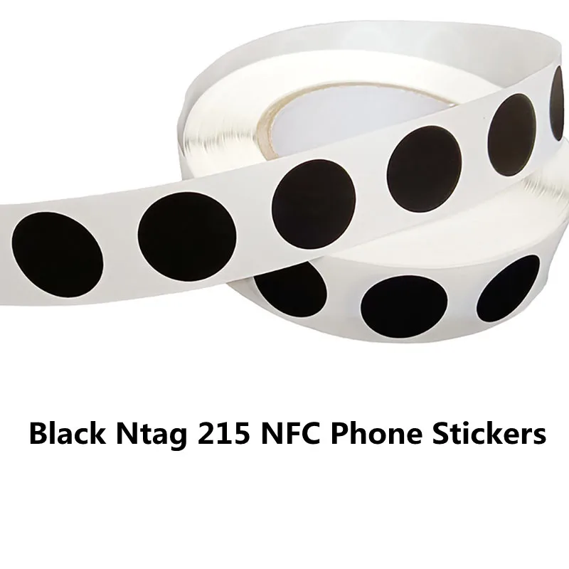 Ntag215 NFC-Telefon verfügbar RFID-Tags Aufkleber Klebeetikett 13,56 MHz ISO14443A Ntag 215 TagMo Forum Typ2 für alle NFC-Telefone Image