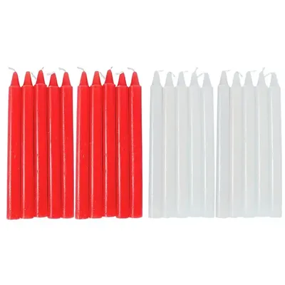 Taper Candles 10X Natural Wax Unscented Candle Survival Supplies Short Taper Candles Household for Wedding Blessing Celebrations