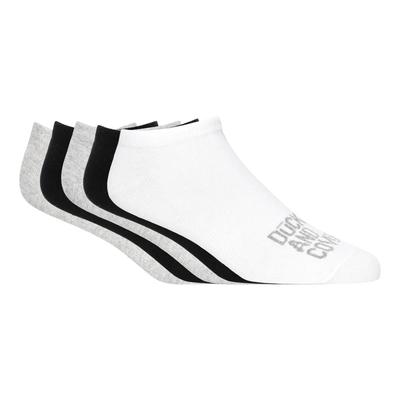 Duck and Cover - "Fubel" Sneaker-Socken für Herren(5er-Pack) (Schwarz/Weiß/Grau) Image
