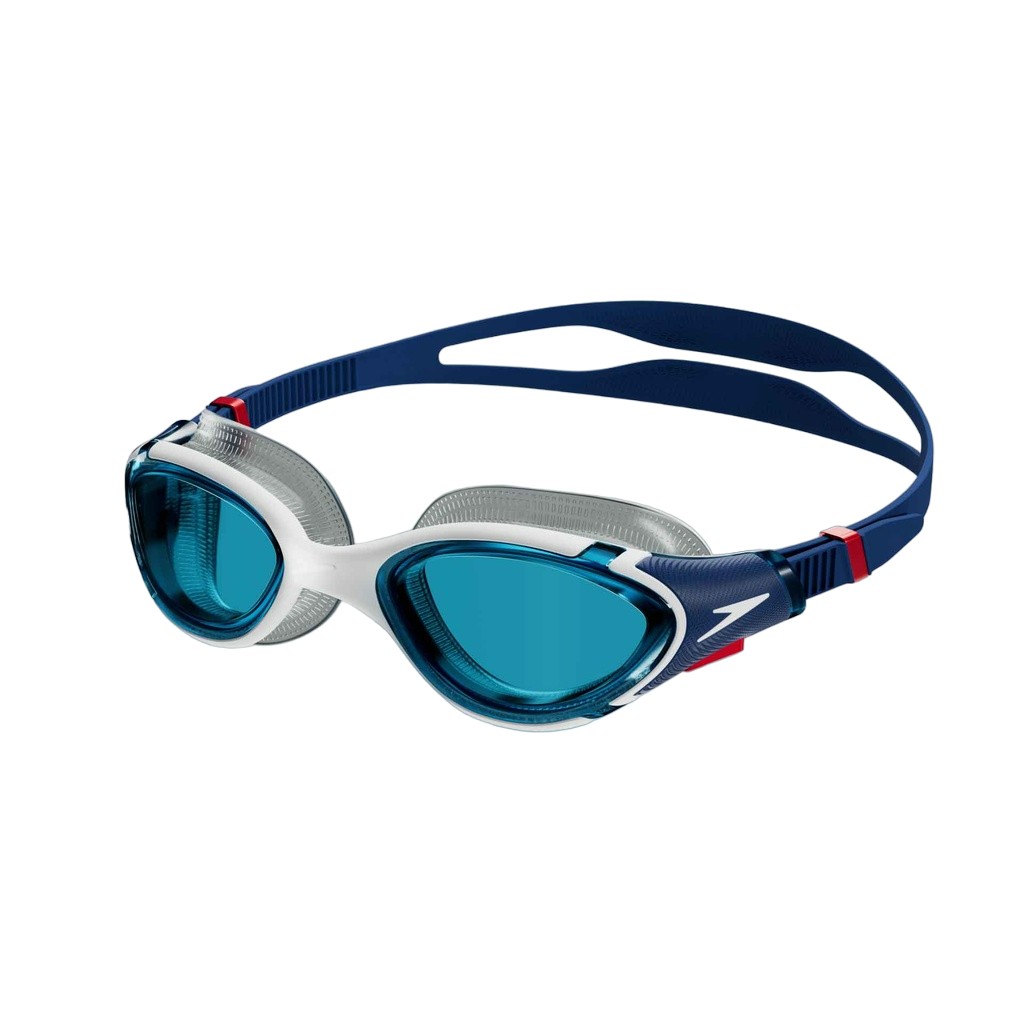 Speedo - "2.0" Passt sich dem Gesicht an Schwimmbrille für Herren/Damen Unisex (Blau/Weiß)