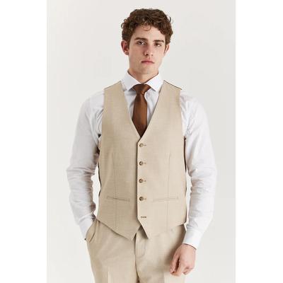 Beige leichte Weste für Herren für Sommerhochzeiten und Partys Image