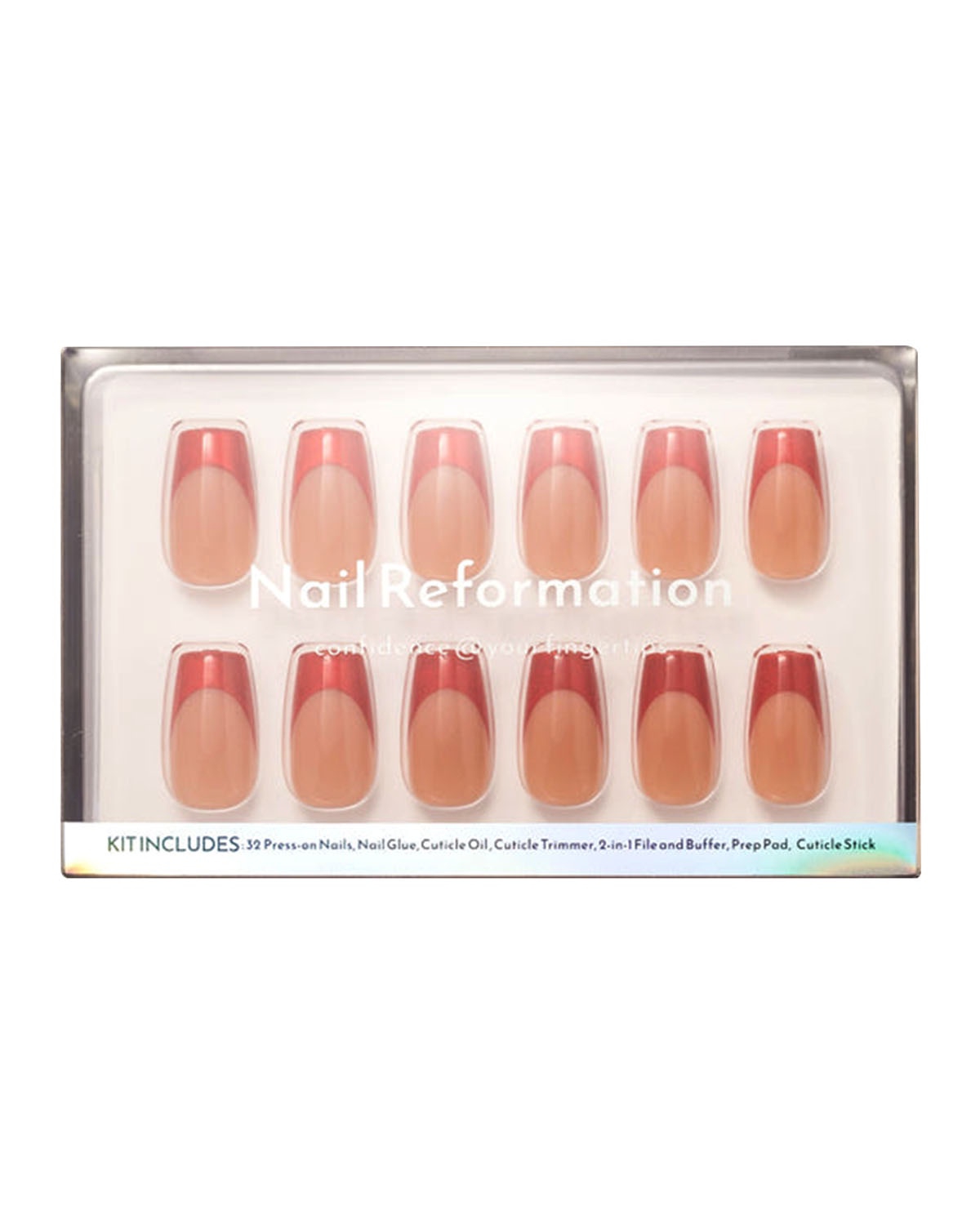 Nail Reformation Press On Nails - Ruby Sparkle