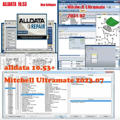 Latest Alldata 10.53 Repair Software & Mitchell Ultramate 2023.07 –Auto Repair Software + Advanced