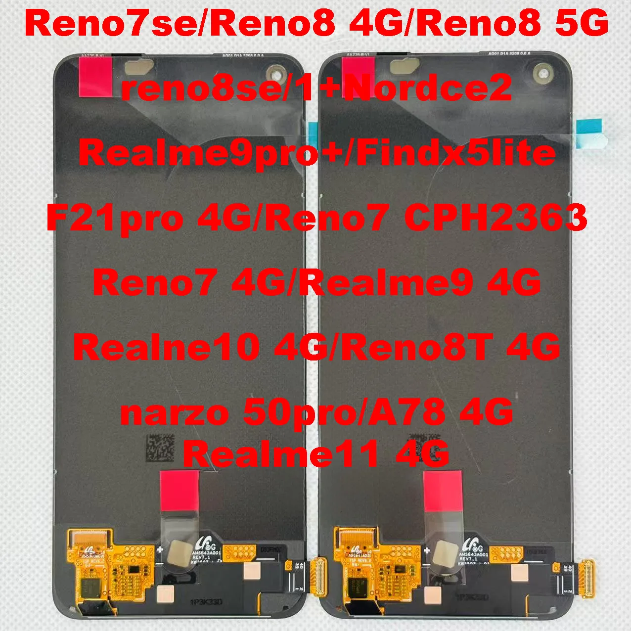 6.4 "AMOLED Originale Per OPPO Realme 9 Pro Plus Display LCD Touch Panel Digitizer per Realme 9 4G Realme 10 4G Realme11 4G