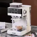Macchina da caffè semiautomatica italiana Macchina per caffè espresso a doppio estratto caldo e freddo Smerigliatrice incorporata con montalatte a vapore