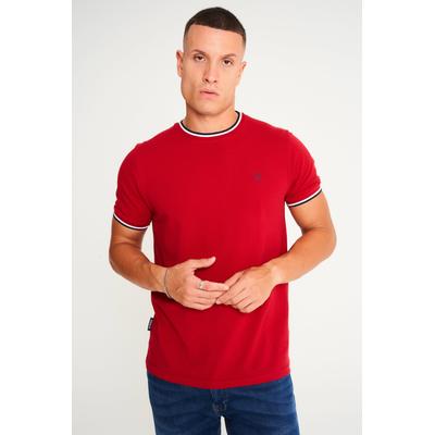 T-Shirts Westmoor Cotton Jersey Crew Neck Ringer T-Shirt in Scooter Red - Kensington Eastside / L - Tokyo Laundry
