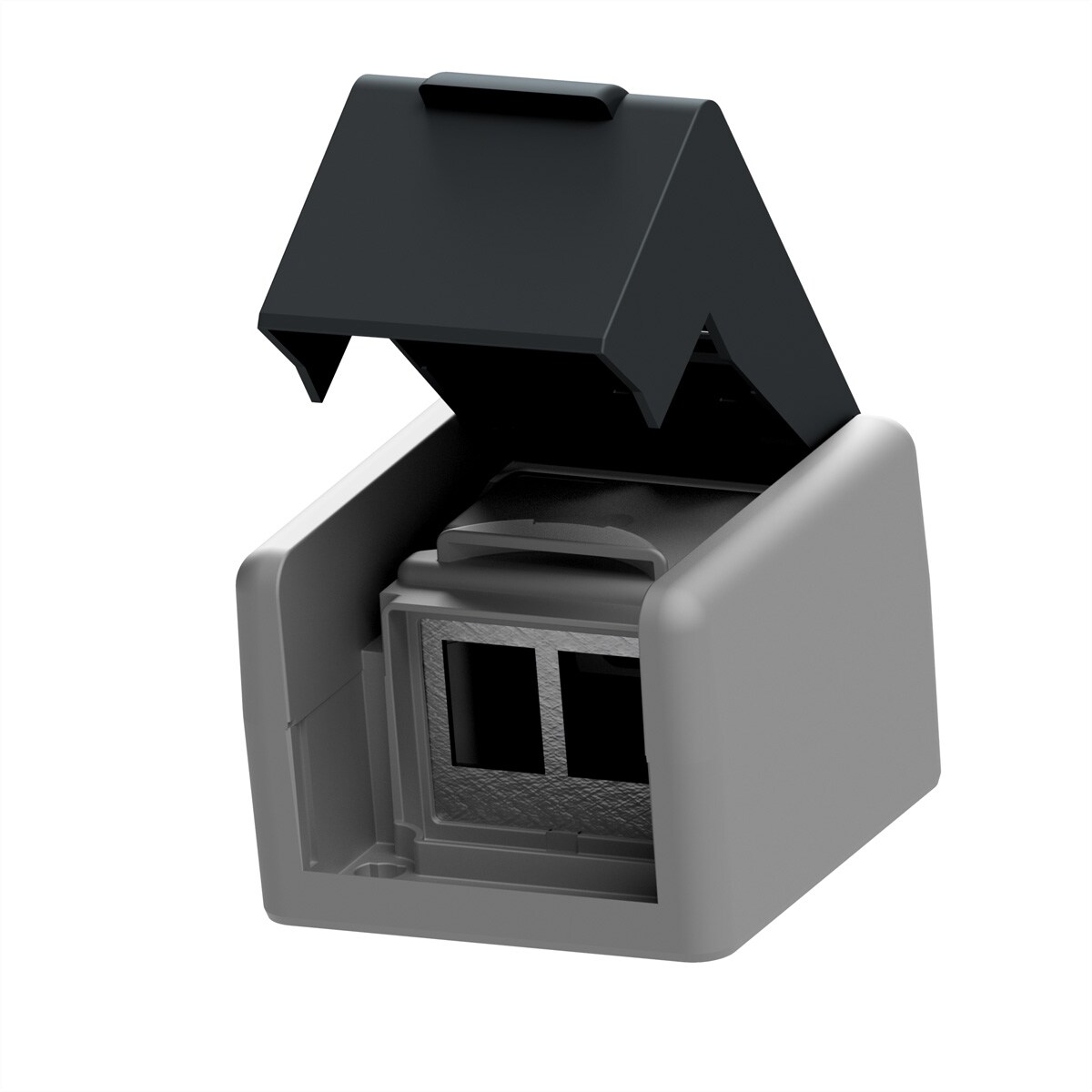 EasyLan preLink / fixLink AP-Dose grau