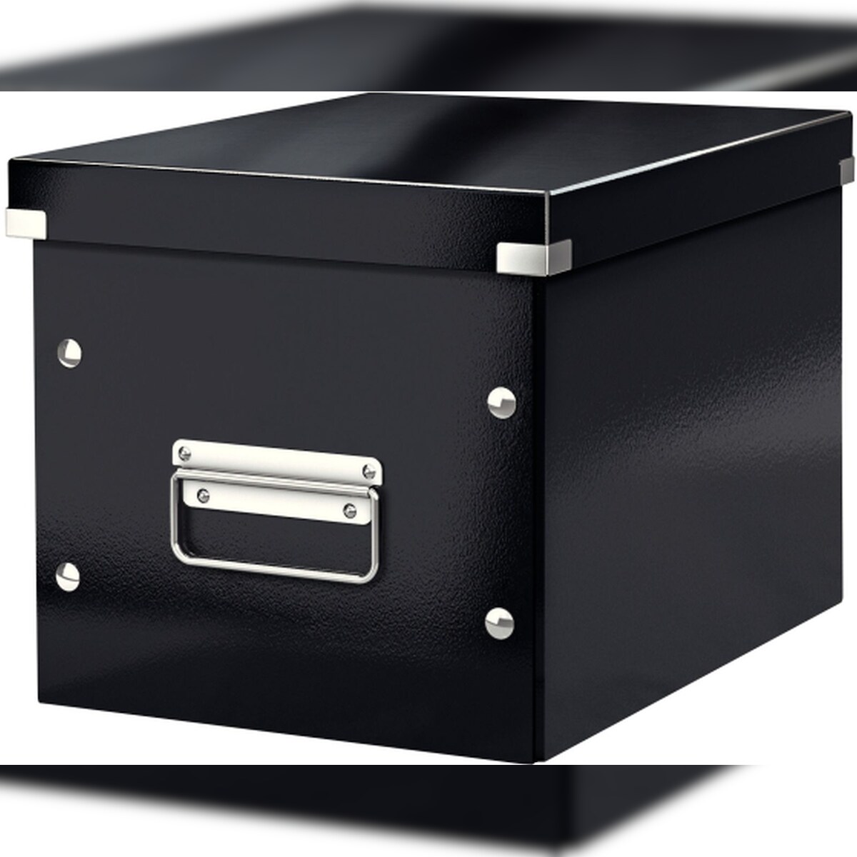 LEITZ Archivbox Click & Store Cube M Hartpappe schwarz Packung mit 6 Stück Image