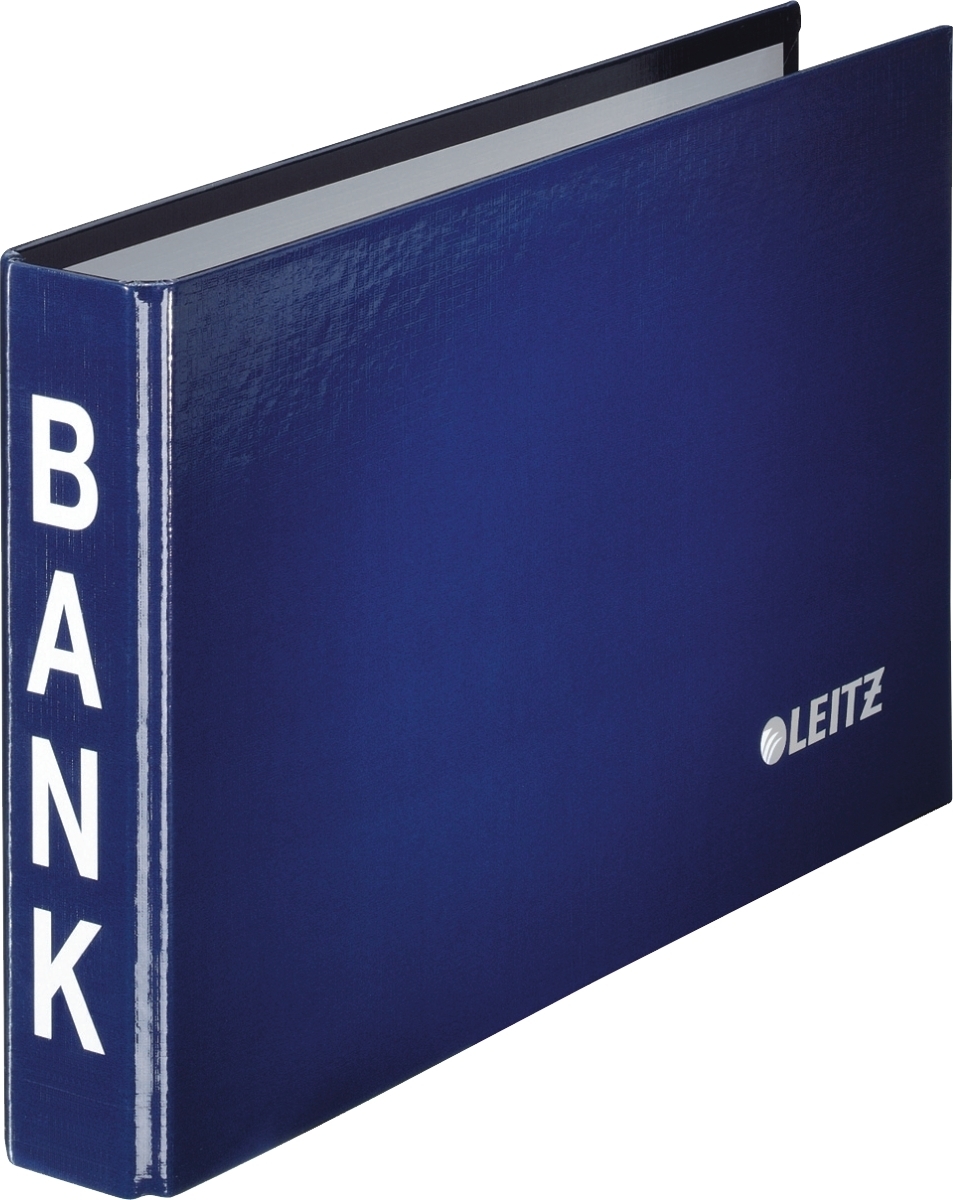 LEITZ Bankordner 233x144x35mm blau Packung mit 6 Stück Image