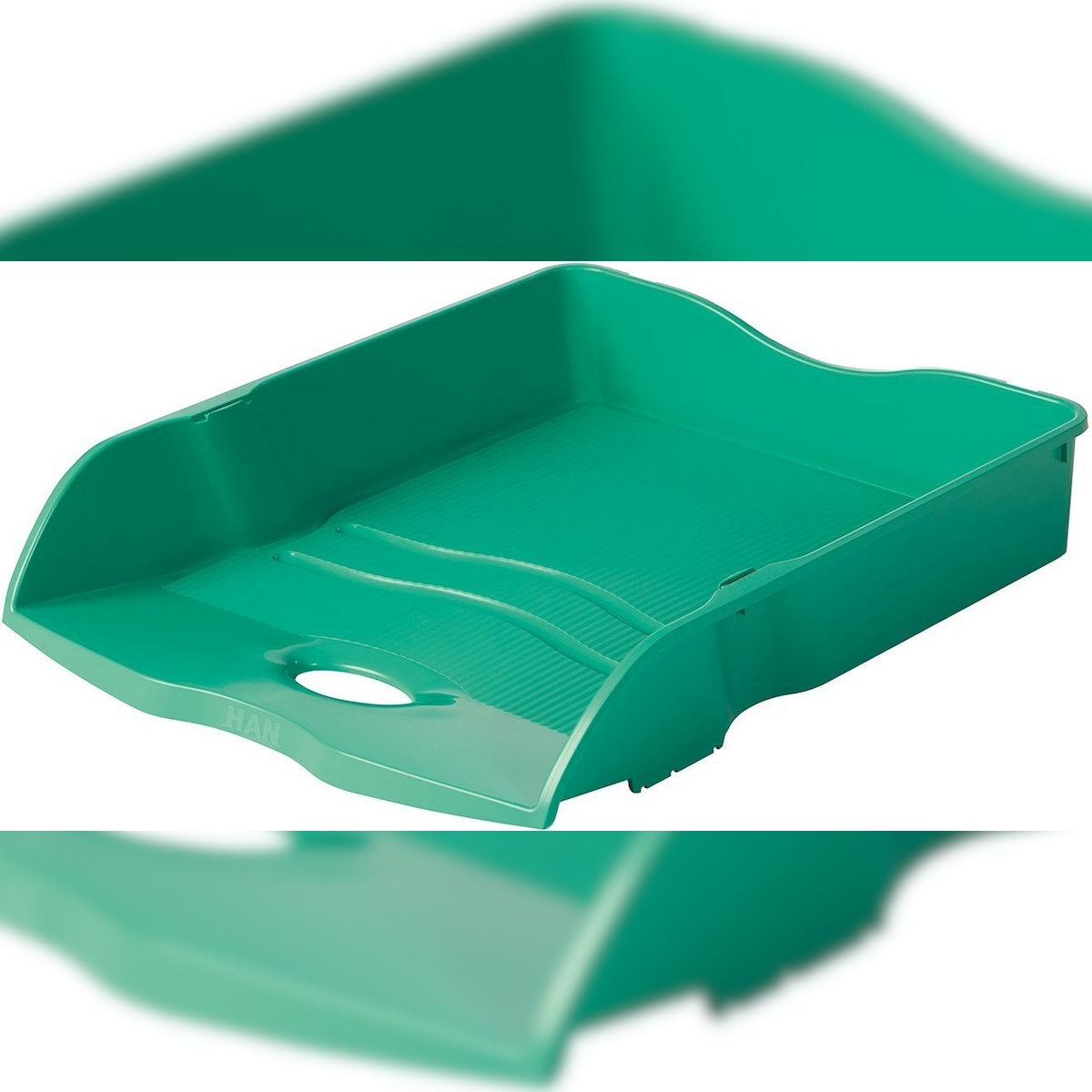 HAN Briefablage Re-Loop A4/C4 RC-Kunststoff stapelbar grün Packung mit 6 Stück Image