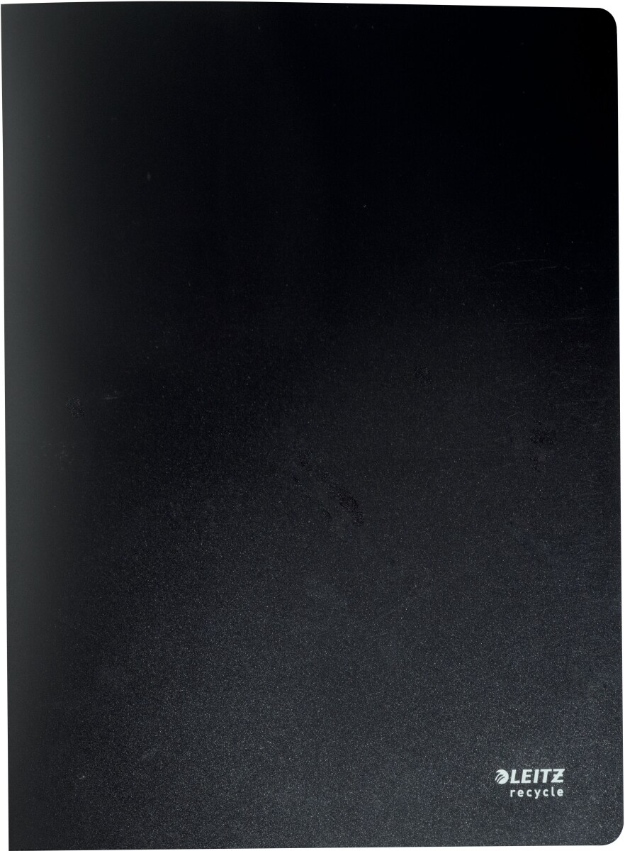 LEITZ Sichtbuch Recycle A4 PP 20 Hüllen schwarz Packung mit 10 Stück Image