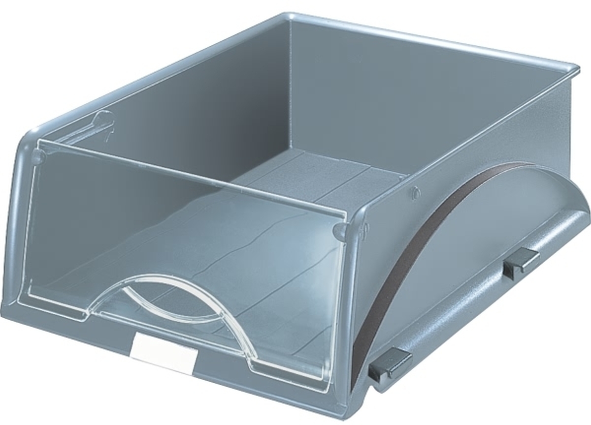 LEITZ Ablagekorb Sorty A4 grau Packung mit 4 Stück Image