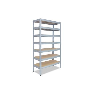 shelfplaza PRO 200x50x45 cm Schwerlastregal in verzinkt mit 7 Böden und 142 kg Traglast pro Boden Image