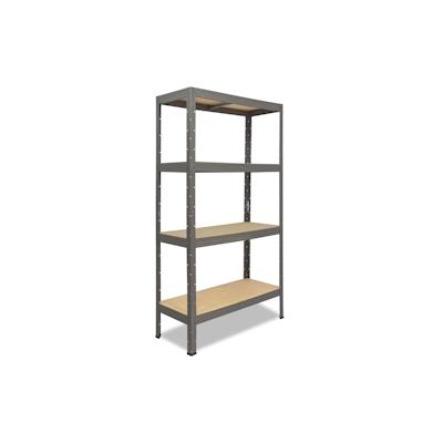 shelfplaza PRO 155x120x60 cm Schwerlastregal in grau mit 4 Böden und 200 kg Traglast pro Boden Image