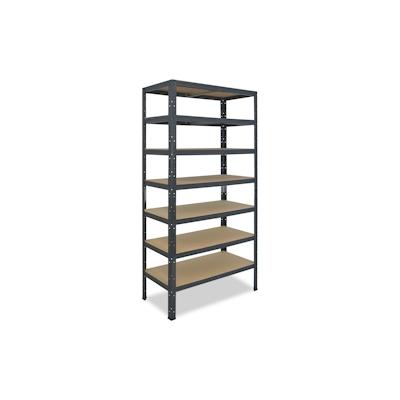 shelfplaza HOME 230x90x30 cm Schwerlastregal in anthrazit mit 7 Böden und 125 kg Traglast pro Boden Image