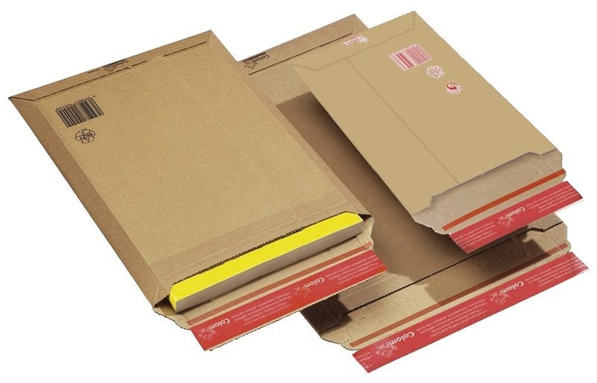 ColomPac Wellpappversandtasche 235x340x-35mm braun Packung mit 100 Stück Image