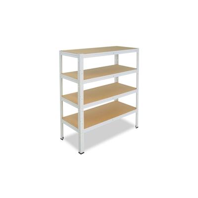 shelfplaza HOME 100x110x40 cm Schwerlastregal in weiß mit 4 Böden und 175 kg Traglast pro Boden Image
