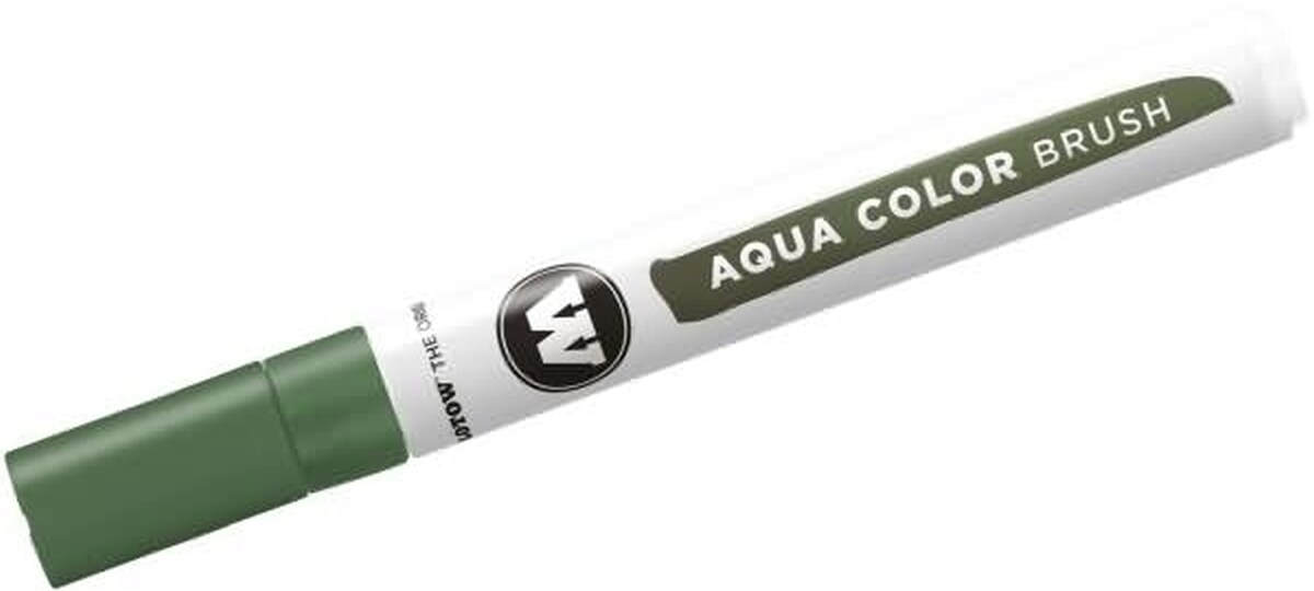 MOLOTOW Aquarellstift Color Brush Aqua 1-2 mm olive Packung mit 3 Stück Image