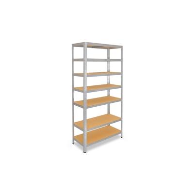 shelfplaza HOME 230x70x50 cm Schwerlastregal in verzinkt mit 7 Böden und 125 kg Traglast pro Boden Image
