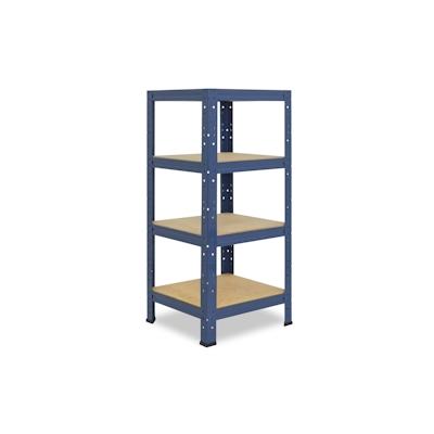 shelfplaza HOME 90x50x50 cm Schwerlastregal in blau mit 4 Böden und 175 kg Traglast pro Boden Image