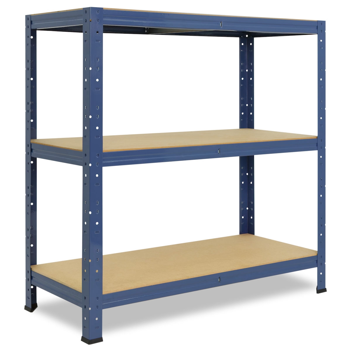 shelfplaza HOME 90x23x45 cm Schwerlastregal in blau mit 3 Böden und 175 kg Traglast pro Boden Image