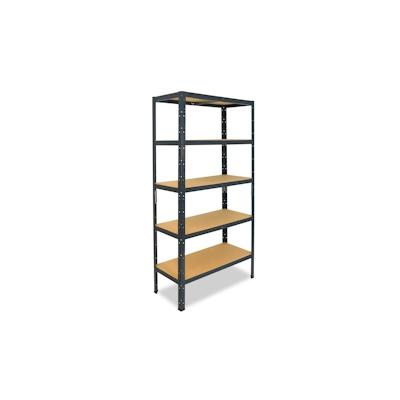 shelfplaza HOME 180x80x30 cm Schwerlastregal in anthrazit mit 5 Böden und 175 kg Traglast pro Boden Image