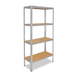 shelfplaza HOME 180x30x50 cm Schwerlastregal in verzinkt mit 4 Böden und 175 kg Traglast pro Boden Image