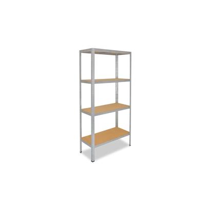 shelfplaza HOME 155x120x40 cm Schwerlastregal in verzinkt mit 4 Böden und 175 kg Traglast pro Boden Image
