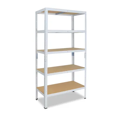 shelfplaza HOME 200x30x60 cm Schwerlastregal in weiß mit 5 Böden und 175 kg Traglast pro Boden Image