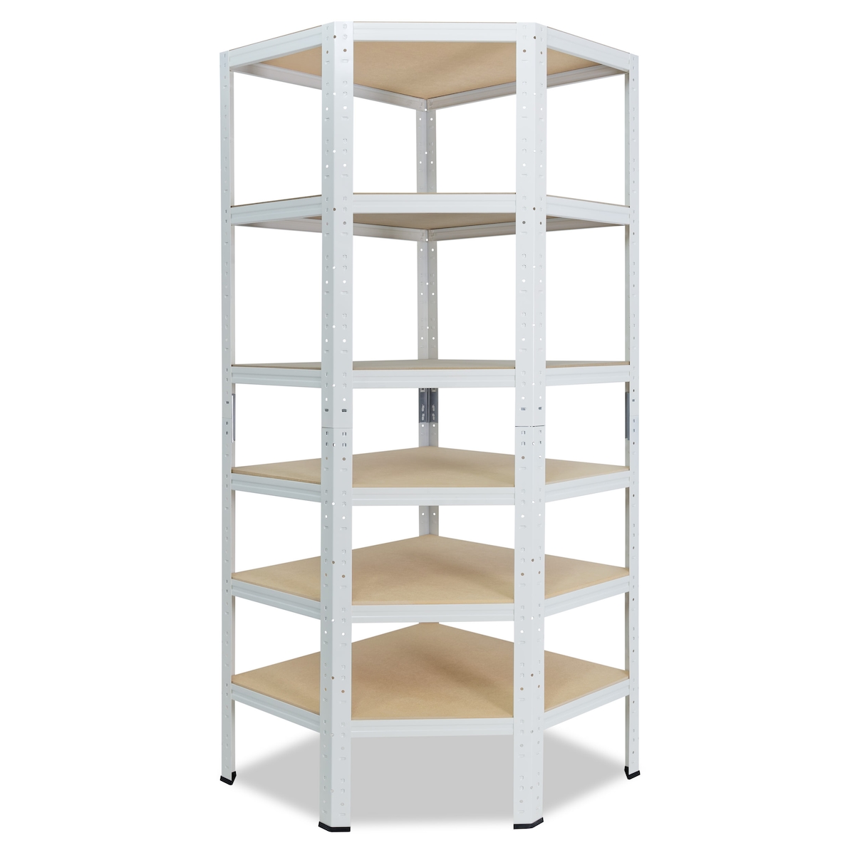 shelfplaza HOME 230x60x30 cm Eckregal in weiß mit 6 Böden und 145 kg Traglast pro Boden Image