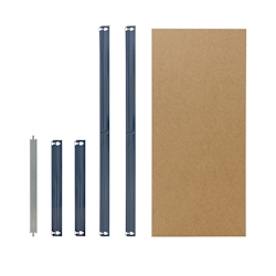 shelfplaza HOME 23x40 cm Fachboden-Set in blau für HOME Schwerlastregale mit 175 kg Traglast pro Boden Image