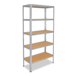 shelfplaza HOME 230x120x50 cm Schwerlastregal in verzinkt mit 5 Böden und 175 kg Traglast pro Boden Image