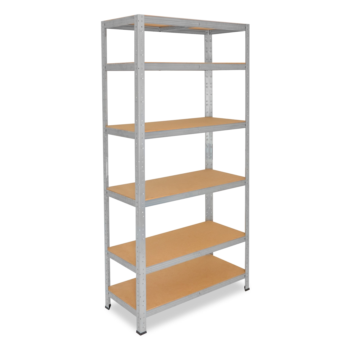 shelfplaza HOME 180x75x50 cm Schwerlastregal in verzinkt mit 6 Böden und 145 kg Traglast pro Boden Image