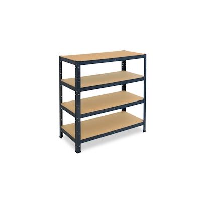 shelfplaza HOME 100x70x45 cm Schwerlastregal in anthrazit mit 4 Böden und 175 kg Traglast pro Boden Image