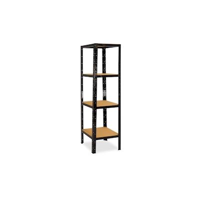 shelfplaza BLACK 200x60x60 cm Schwerlastregal in schwarz mit 4 Böden und 175 kg Traglast pro Boden Image