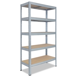 shelfplaza PRO 155x70x30 cm Schwerlastregal in verzinkt mit 5 Böden und 200 kg Traglast pro Boden Image
