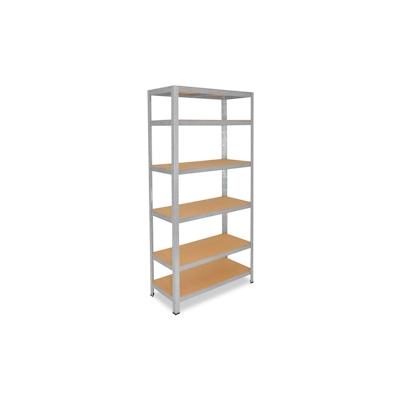 shelfplaza HOME 200x30x40 cm Schwerlastregal in verzinkt mit 6 Böden und 145 kg Traglast pro Boden Image