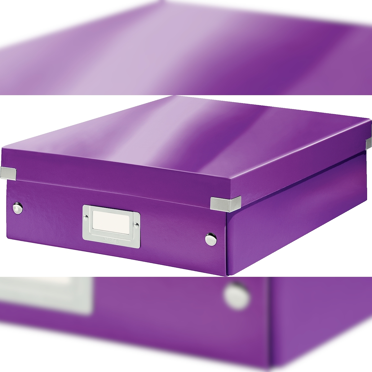 LEITZ Organisationsbox Click & Store mittel violett Packung mit 6 Stück Image